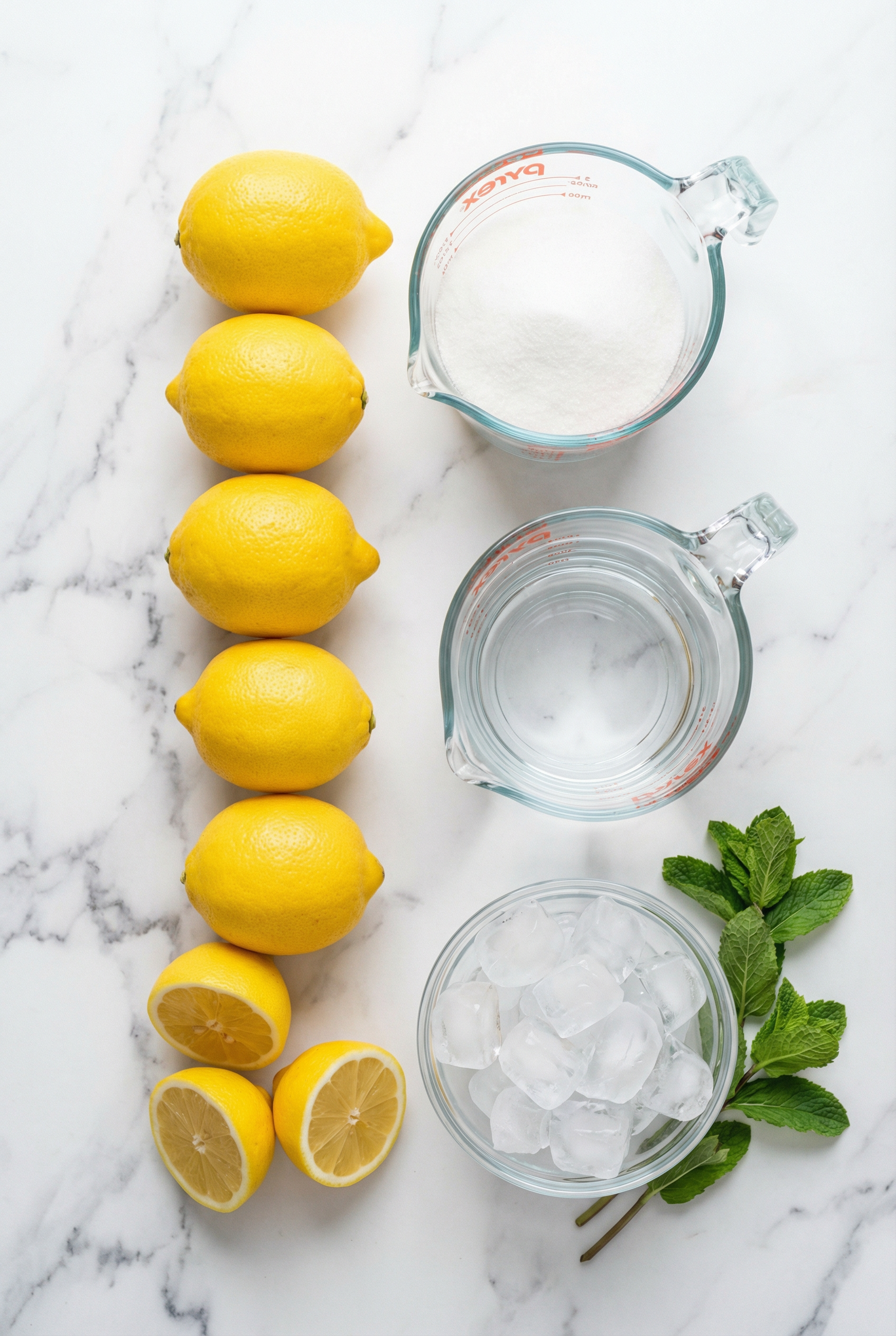 Ingredients for lemonade